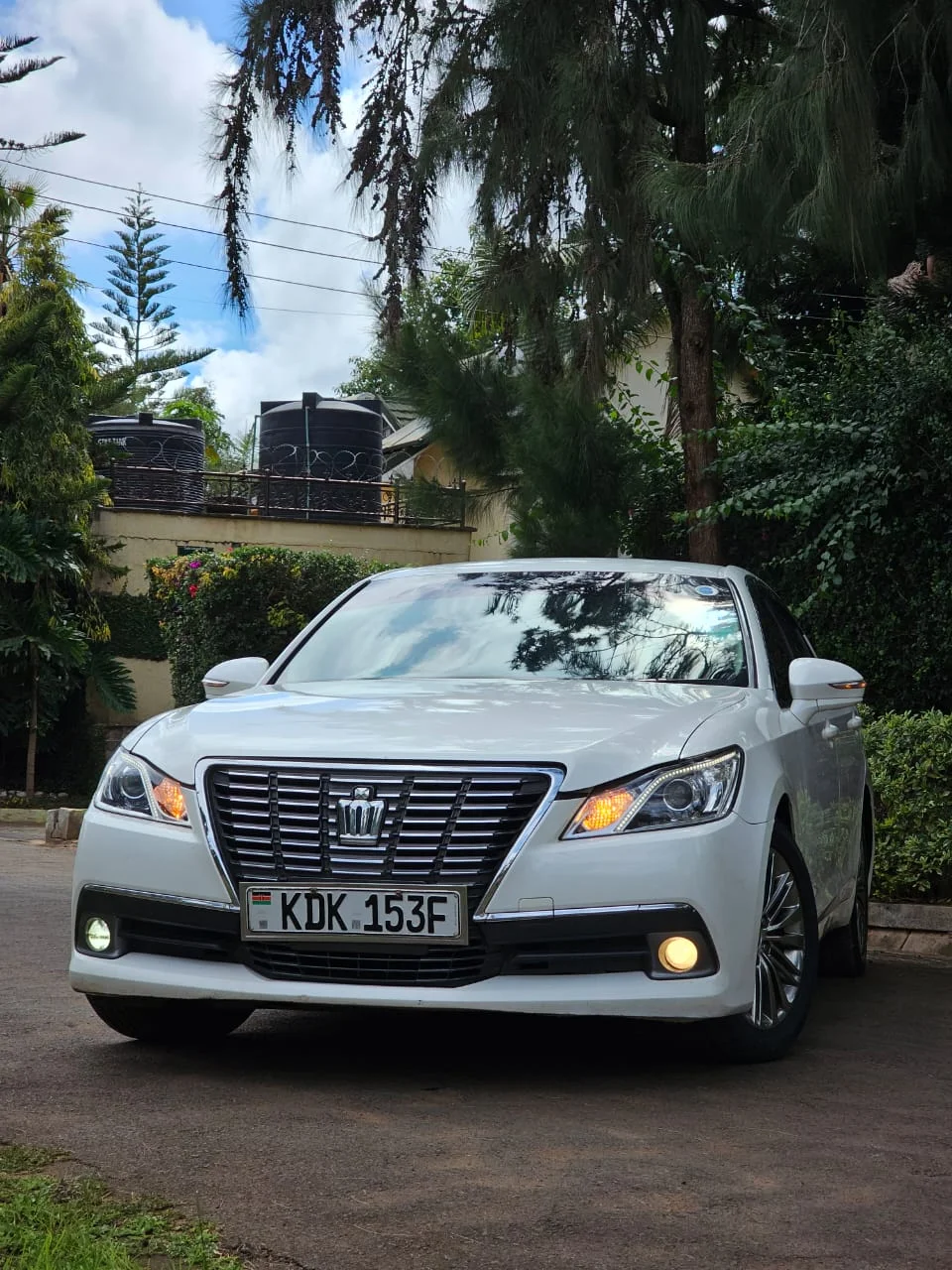 Front view of the Toyota Crown